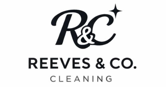 Reeves and Co. Cleaning logo with stylized R&C and sparkle star